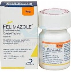 FELIMAZOLE 5 MG 100 comprimidos | Para el tratamiento prolongado del hipertiroidismo felino.