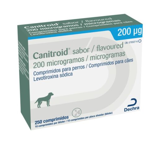 Canitroid para el tratamiento del hipotiroidismo (síntesis insuficiente de hormona tiroidea).