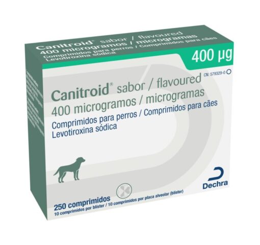 Canitroid para el tratamiento del hipotiroidismo (síntesis insuficiente de hormona tiroidea).