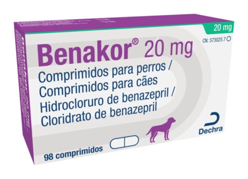 BENAKOR DOG 5MG 98 COMPRIMIDOS | Tratamiento sintomático de la insuficiencia cardíaca