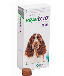 BRAVECTO PERRO 250MG 4,5-10KG COMPRIMIDO | Tratamiento de infestaciones de garrapatas y pulgas en perros.