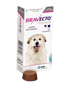 BRAVECTO PERRO 1400MG 40-56KG 1 COMPRIMIDO | Tratamiento de infestaciones de garrapatas y pulgas en perros.