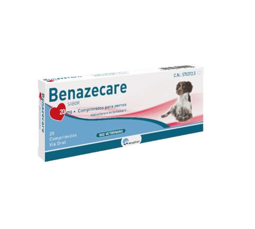 BENAZECARE 20MG Tratamiento de la insuficiencia cardiaca congestiva en perros.