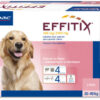 EFFITIX 4 PIPETAS 20-40KG | ANTIPARASITARIO EXTERNO PARA PERROS.