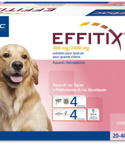 EFFITIX 4 PIPETAS 20-40KG | ANTIPARASITARIO EXTERNO PARA PERROS.