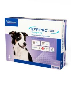 EFFIPRO DUO SPOT ON 4 PIPETAS | ANTIPARASITARIO EXTERNO PARA PERRO 10-20KG