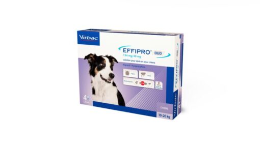 EFFIPRO DUO SPOT ON 4 PIPETAS | ANTIPARASITARIO EXTERNO PARA PERRO 10-20KG