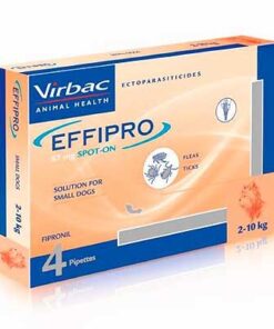 EFFIPRO 67 MG SPOT ON PERRO 1-10 Kg 4 Pipetas | Antiparasitario externo en solución tópica