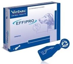 EFFIPRO 402MG SPOT ON PERRO +40 KG 4 Pipetas | Antiparasitario externo en solución tópica