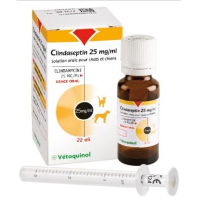 CLINDASEPTIN 22ML ORAL ANTI INFECTIVE FOR DOGS AND CATS Vetloom   Clindaseptin 25 Mg 22 Ml 400x400 