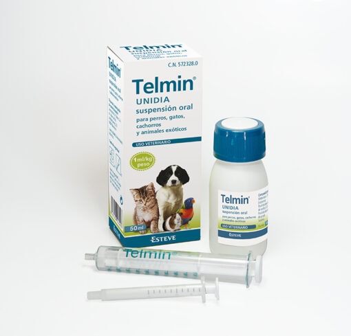 Telmin Cachorros Suspension Oral 50ml Antiparasitario Para Perros Y