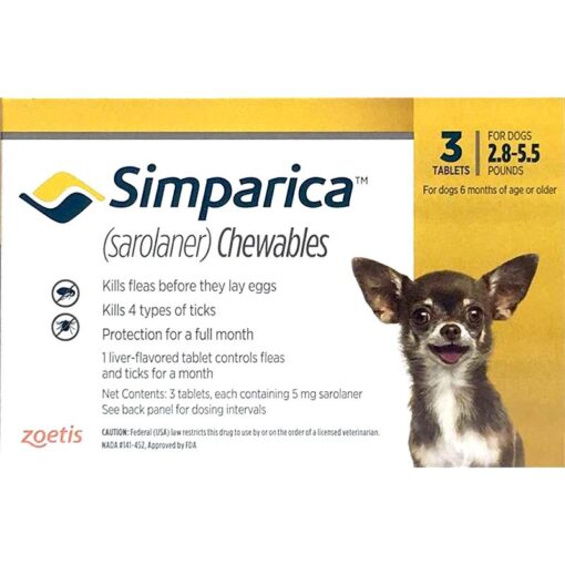 SIMPARICA Comprimidos Masticables para Perros