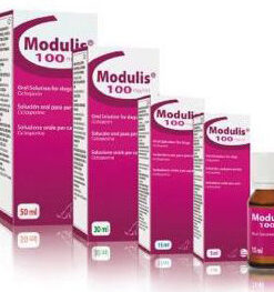 MODULIS oral 100MG/ML 5ML  Tratamiento de las manifestaciones de la dermatitis atópica.