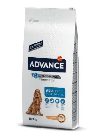 Pienso Advance Canine Adulto Mediano Pollo y Arroz 14kg - Nutrición Completa para Perros