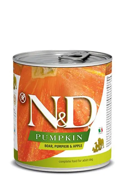 Comida para Perros Farmina ND Calabaza y Jabalí - Caja 6x285g