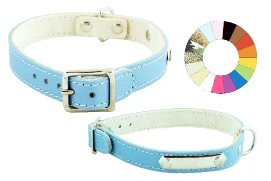 Collar Little Chapa MR Ajustable 14-17 cm para Mascotas - Modelo L200 A14