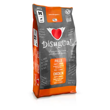 Alimento para Cachorros Medianos DISUGUAL de Pollo 12kg - Nutrición Óptima para tu Perro