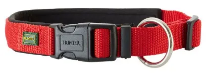 Collar de Neopreno Vario Plus de Nylon Rojo/Negro 50 cm - Comodidad y Estilo para tu Mascota