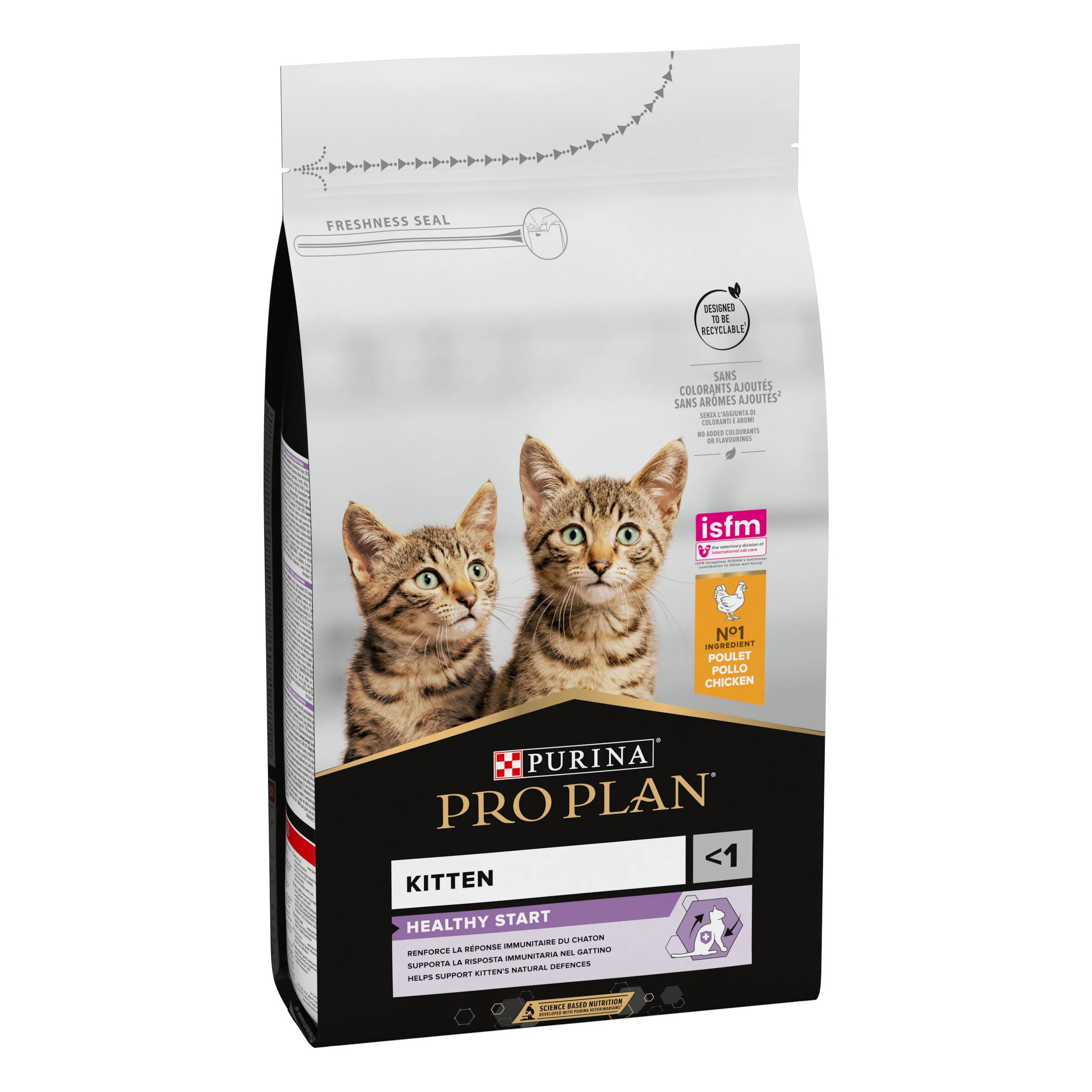 PRO PLAN Feline Junior Optistart Pollo 1.5kg - Alimento Seco para Gatos Jóvenes con Vitaminas y Minerales para Dientes y Huesos Saludables