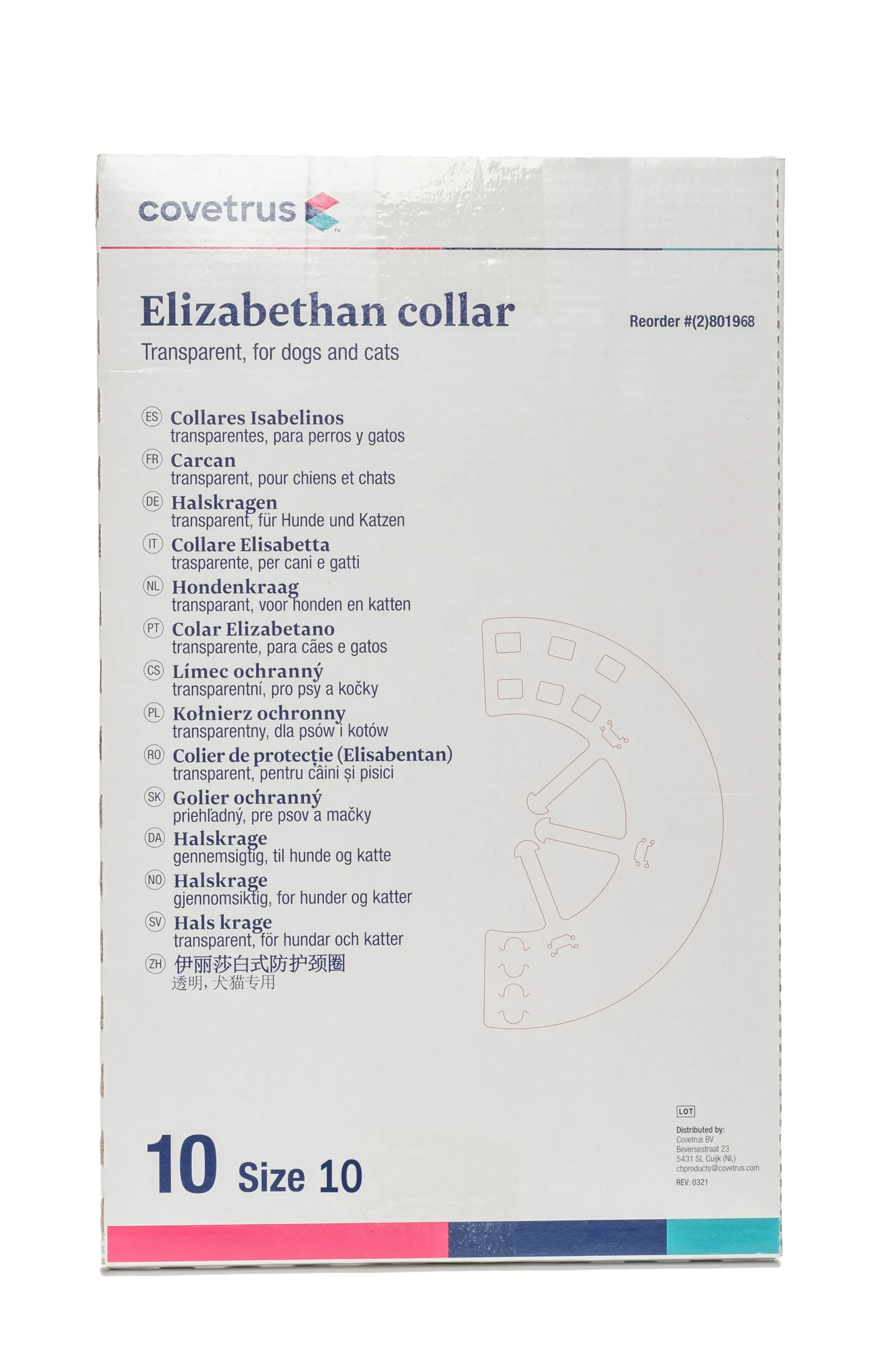 COLLAR ISABELINO 10CM 10UDS COVETRUS