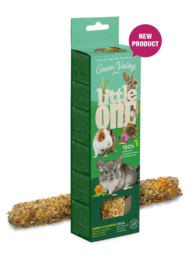 LITTLEONE GREENVALLEY STICK S/CEREAL C/HIERBAS FLOR 8X160GR
