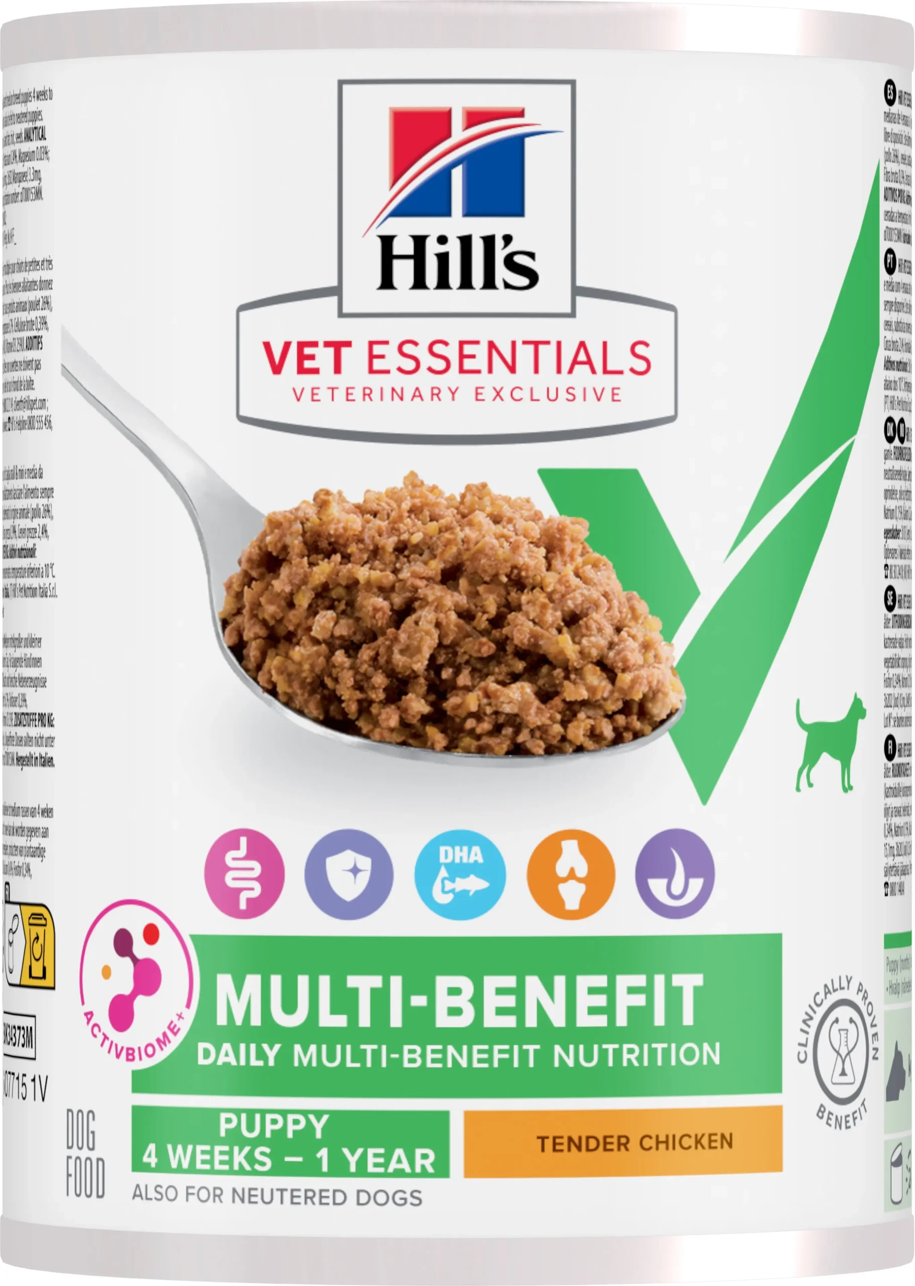 Comida para Cachorros Hill’s VetEss Puppy Biome Pollo 12x363g – Salud Digestiva Óptima