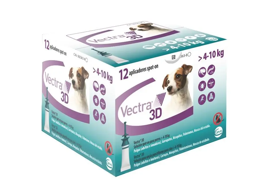 VECTRA 3D PERRO 4-10KG 12PIP