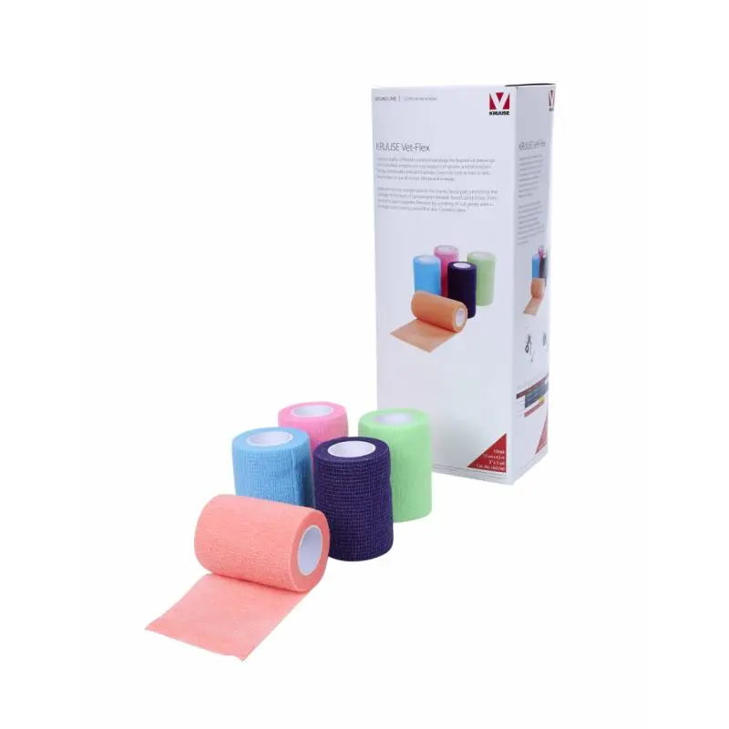VET-FLEX 7,5CMX4,5M COLORES BRILLANTES SURTIDO 10UDS KRUUSE