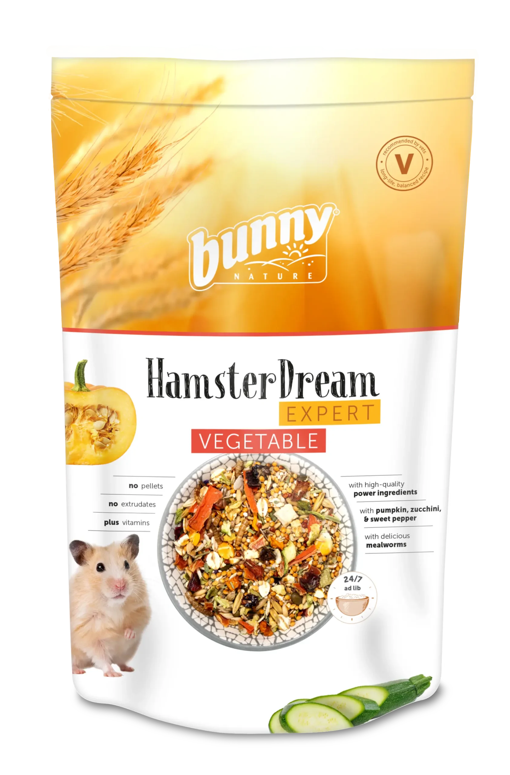 BUNNY ALIMENTO SUENO EXPERT HAMSTER VEGETALES 500GR