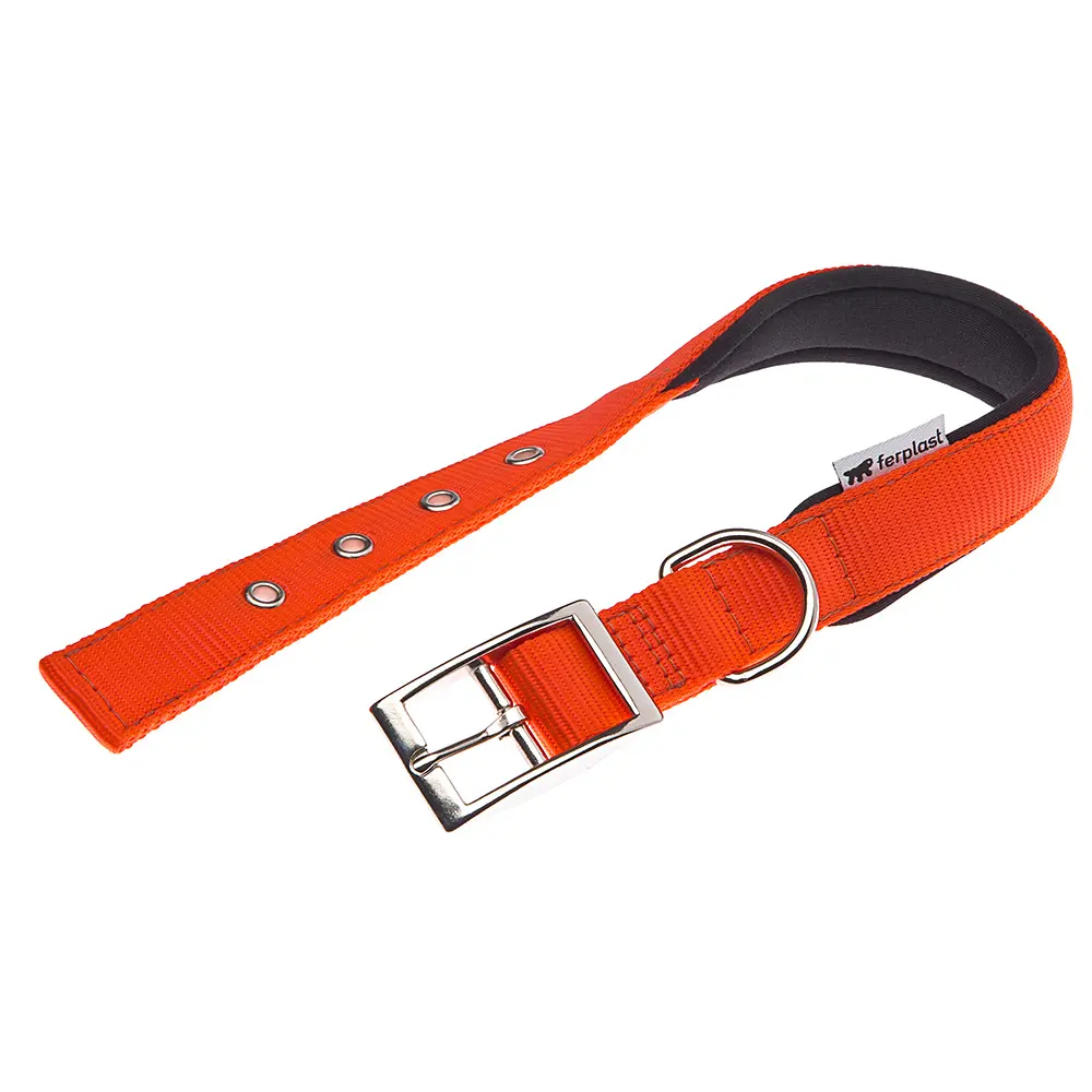 Collar para Perros FERPLAST Daytona C25 45 Naranja - Comodidad y Estilo