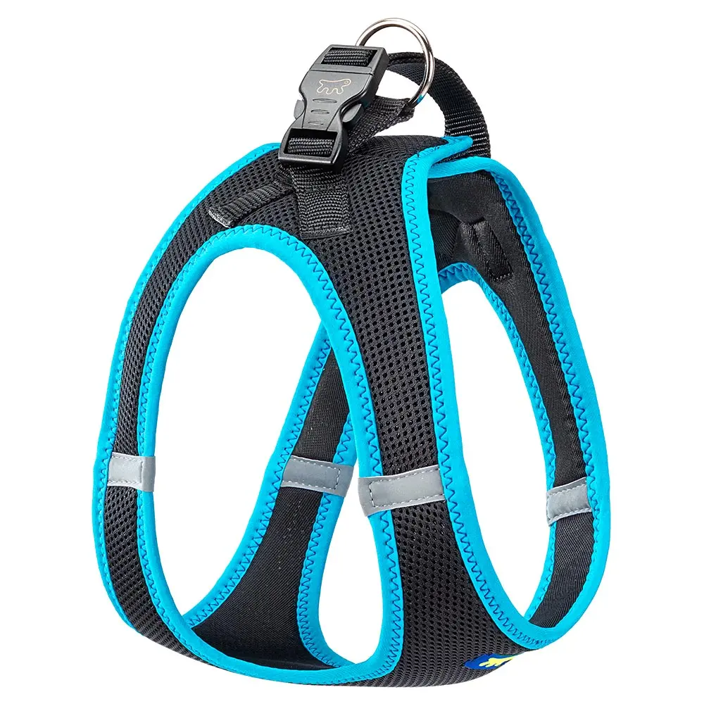 Arnés FERPLAST KAORI P XL Negro Azul: Comodidad y Estilo para Mascotas Activas