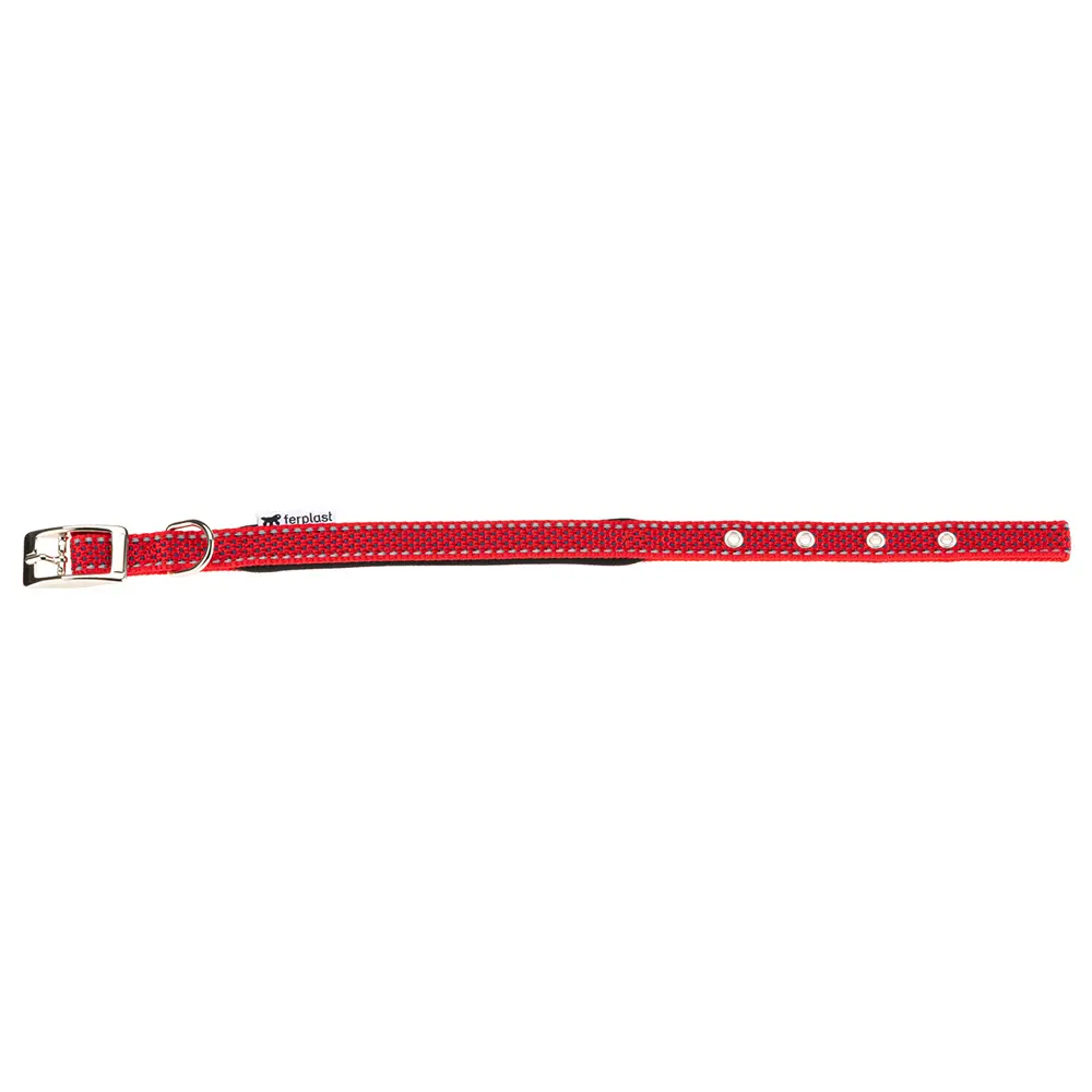 Collar para Perros FERPLAST Daytona Deluxe Rojo C15/35 - Comodidad y Estilo