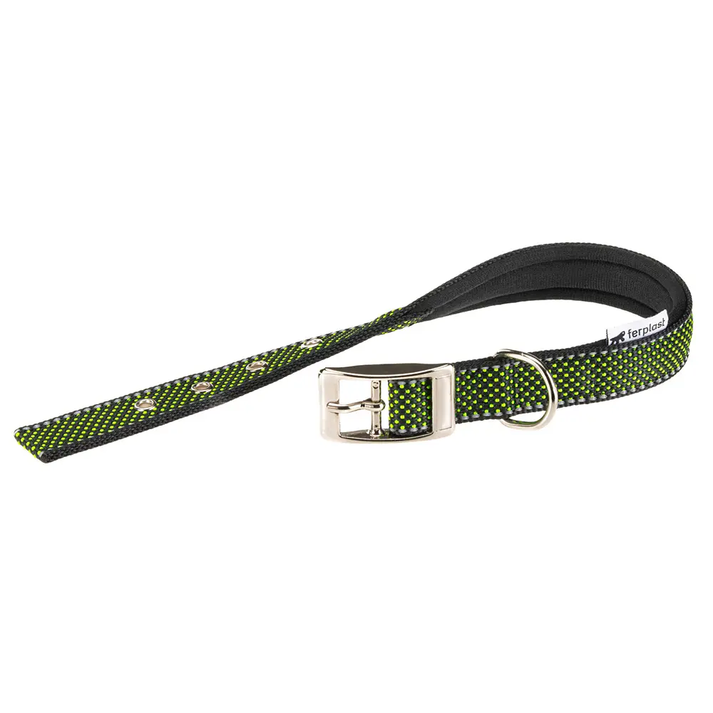 Collar Daytona Deluxe Verde C25/45 de Ferplast: Elegancia y Comodidad para tu Mascota