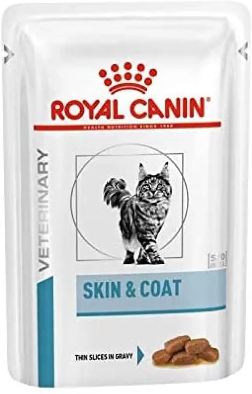 Alimento Royal Vet Feline para Gatos: Caja 12x85g para Piel y Pelaje Saludable